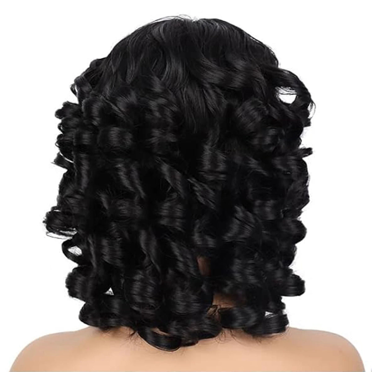 Short Afro Curly Wig with Bangs for Daily Wear
