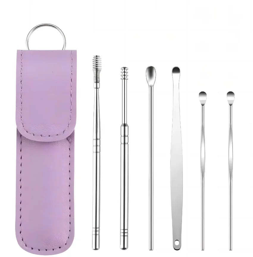 Professional Stainless Steel Ear Wax Removal Cleaning Tool Kit