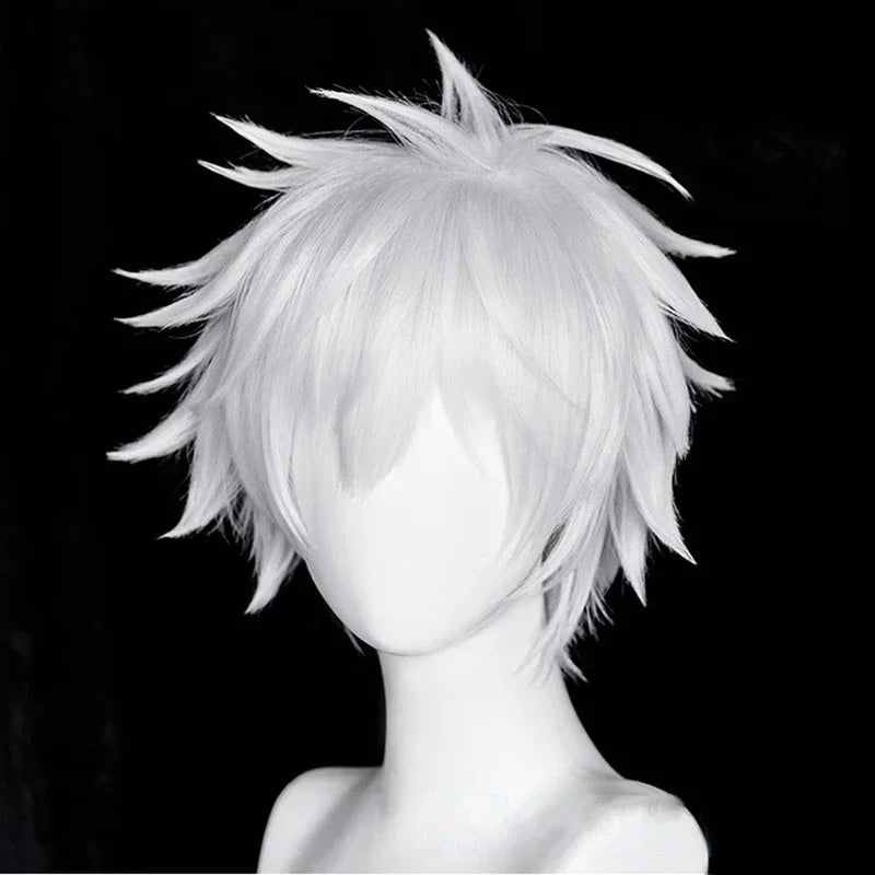 White Anime Character Cosplay Wig with Accessories - 3