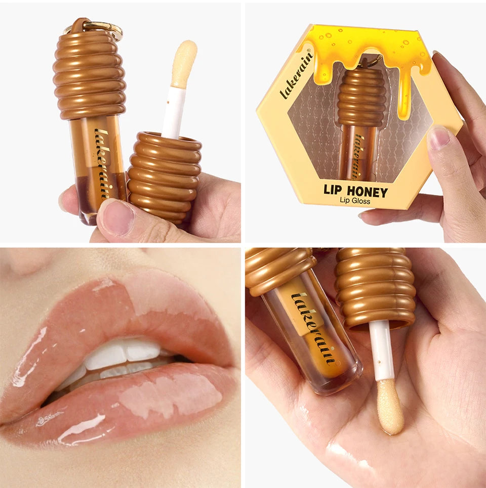Honey and Chocolate Moisturizing Lip Gloss Set for Hydrated Lips