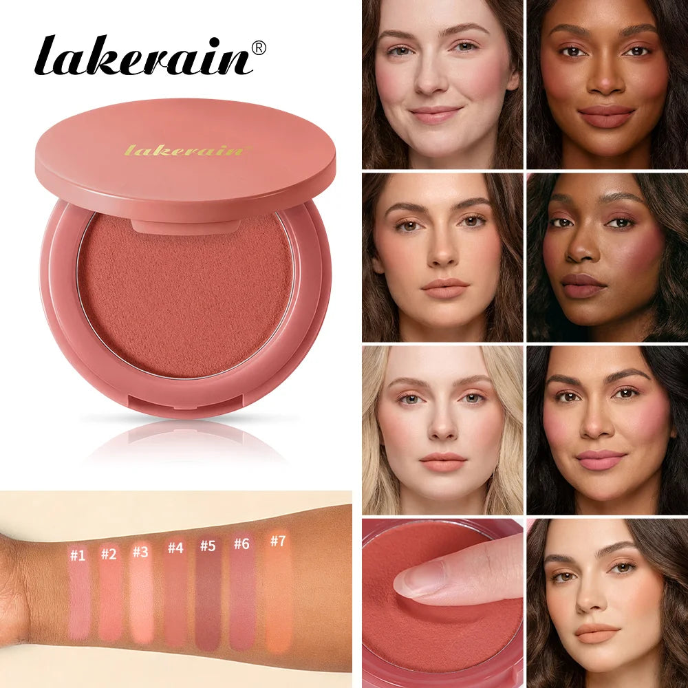 Matte Bouncy Cream-to-Powder Blush for Natural Long-Lasting Flush - 1