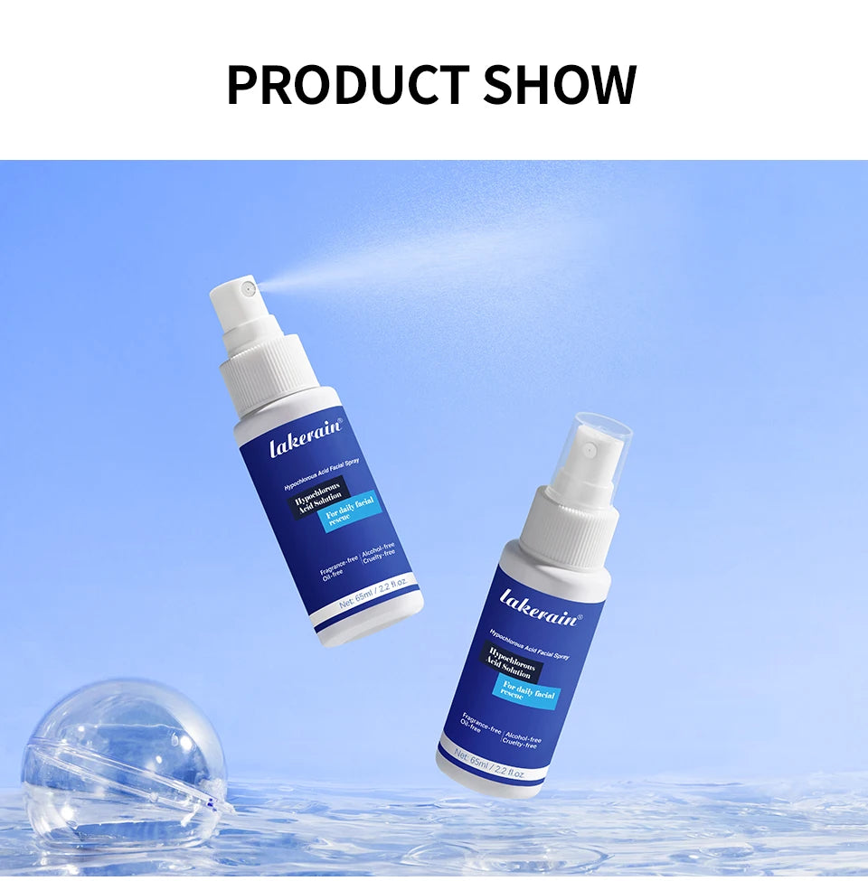 Hypochlorous Acid Facial Spray for Acne Redness and Piercing Aftercare