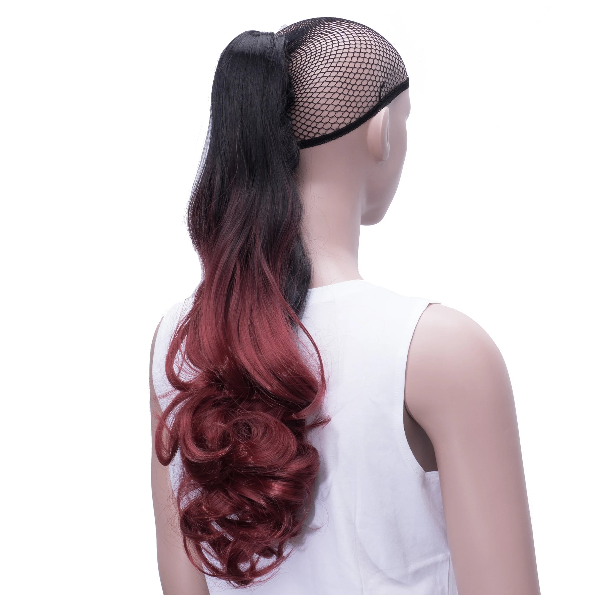 Curly Ombre Claw Clip Ponytail Hair Extension - 13