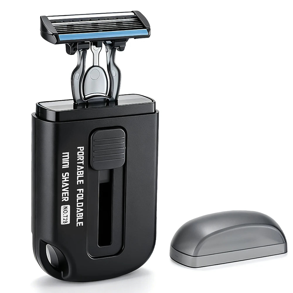 Portable Manual Slide-Out Razor for Travel and Daily Grooming - 15