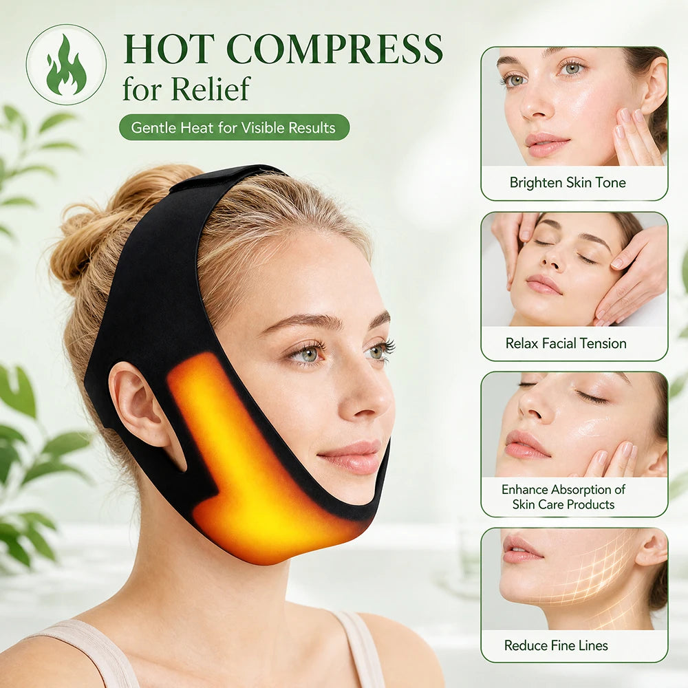 Hot and Cold V-Line Face Lifting Bandage for Jaw Relief and Firming - 9
