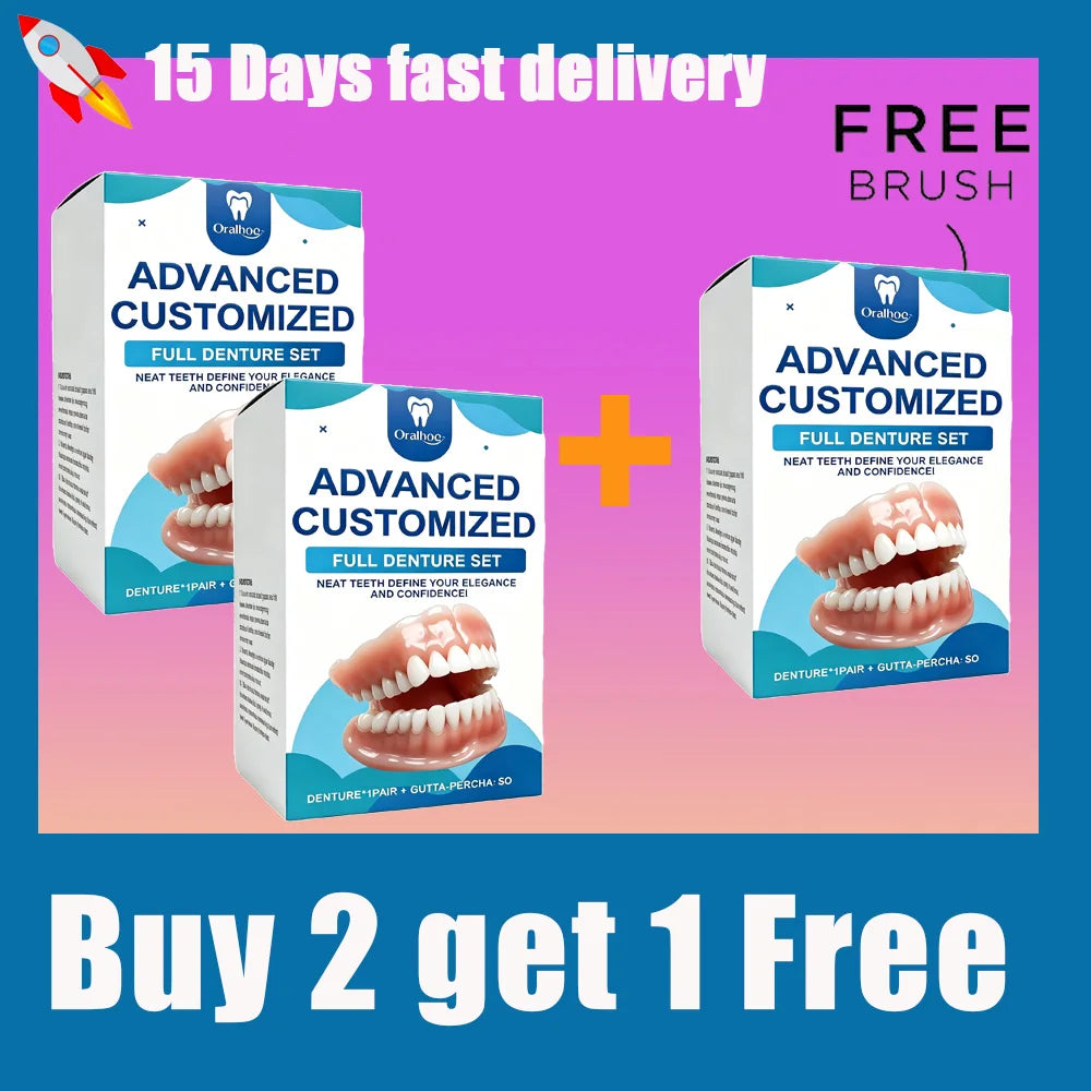 Realistic Temporary Denture Set for a Natural and Confident Smile - 14