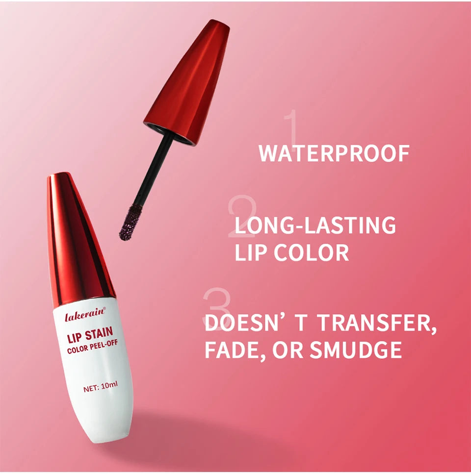 Peel-Off Long-Lasting Waterproof Matte Lip Stain for All-Day Wear