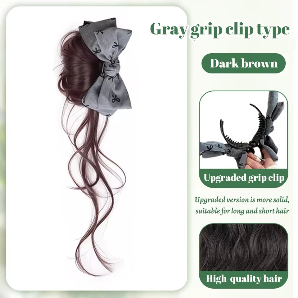 Fluffy Claw Clip Hair Bun for Elegant Updos
