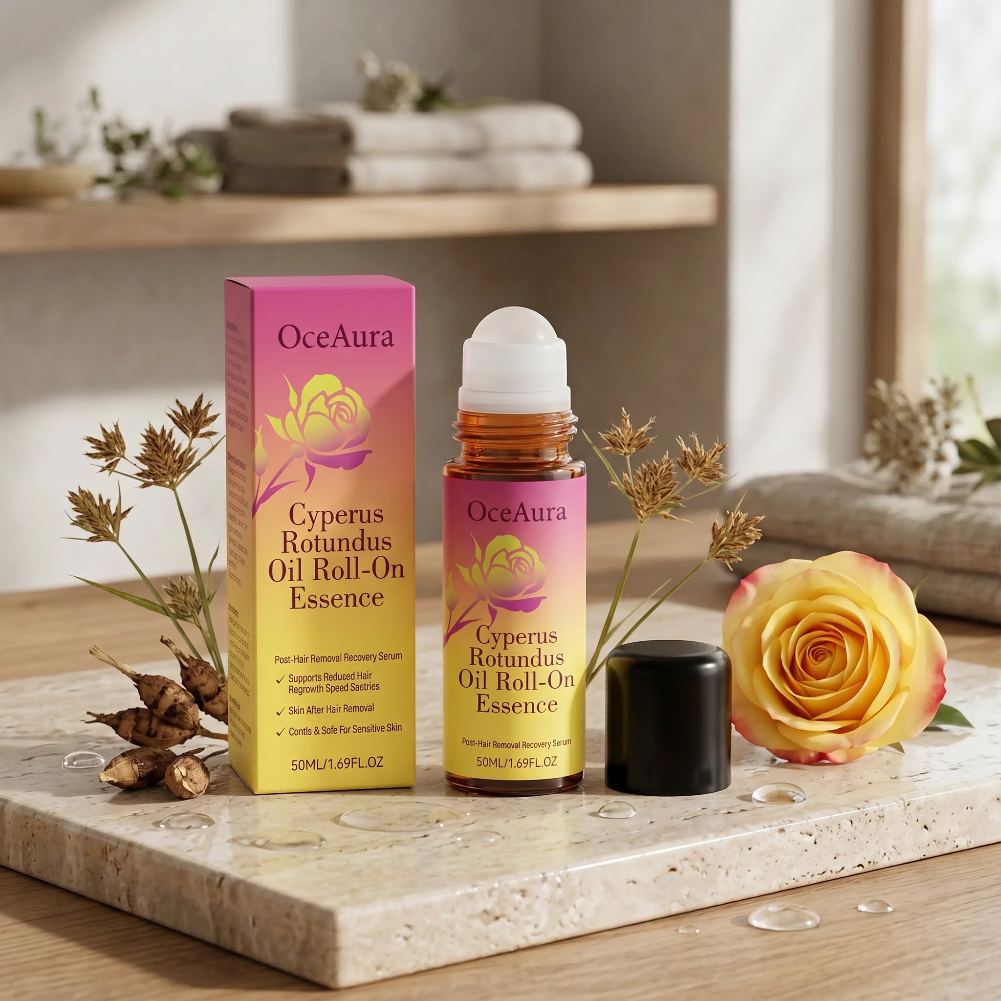 Soothing Roll-On Oil Essence for Skin Recovery After Hair Removal - 6