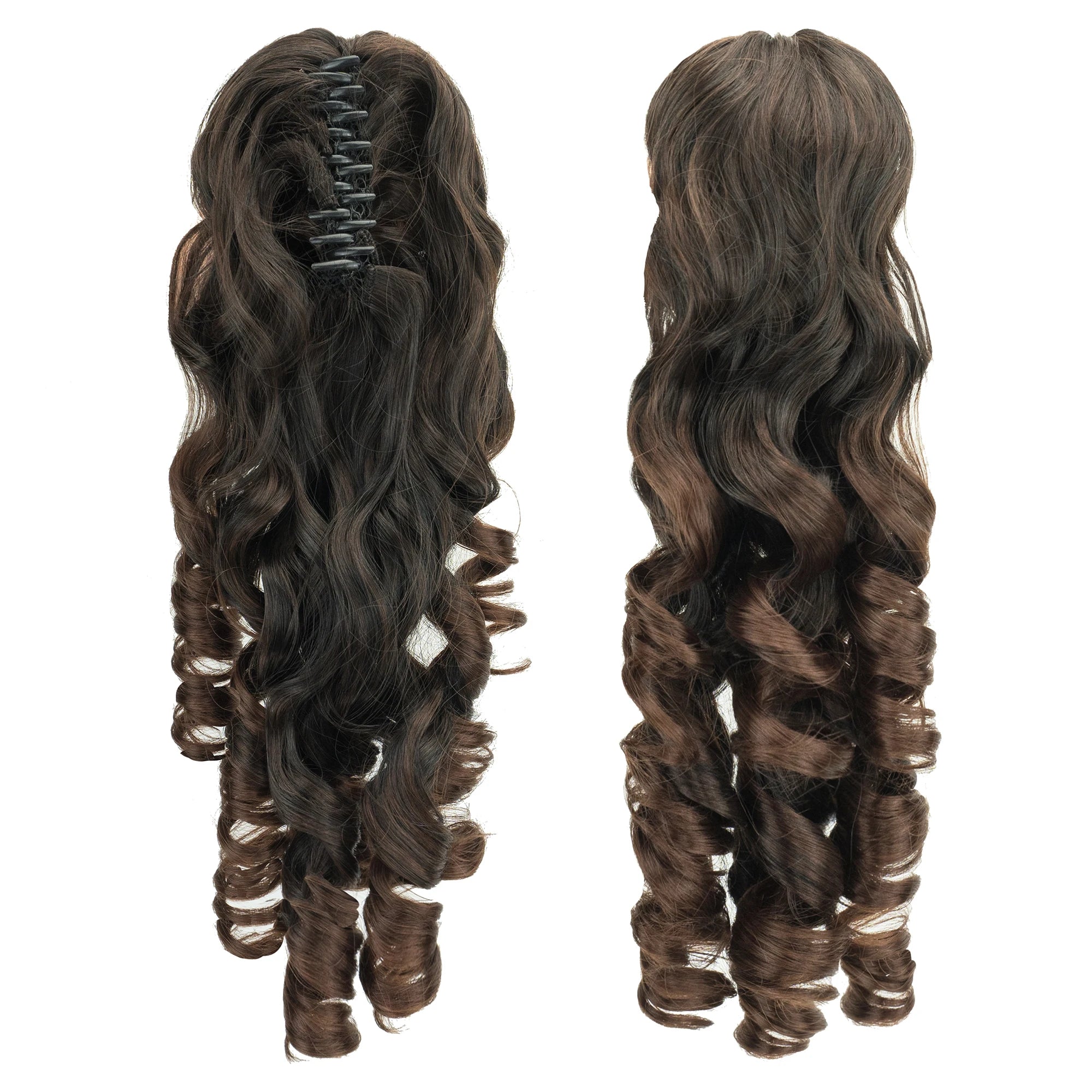 Long Curly Claw Clip Ponytail Hair Extension - 7