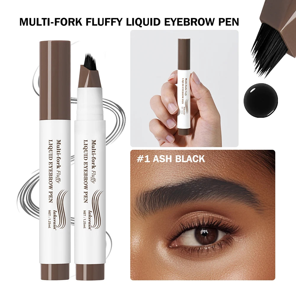 Waterproof Multi-Fork Liquid Eyebrow Pen for Natural Fluffy Brows - 21
