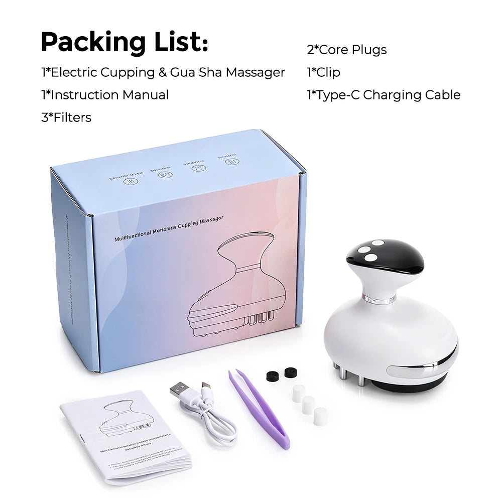 Electric Cupping and Gua Sha Massage Device for Deep Tissue Relief - 15