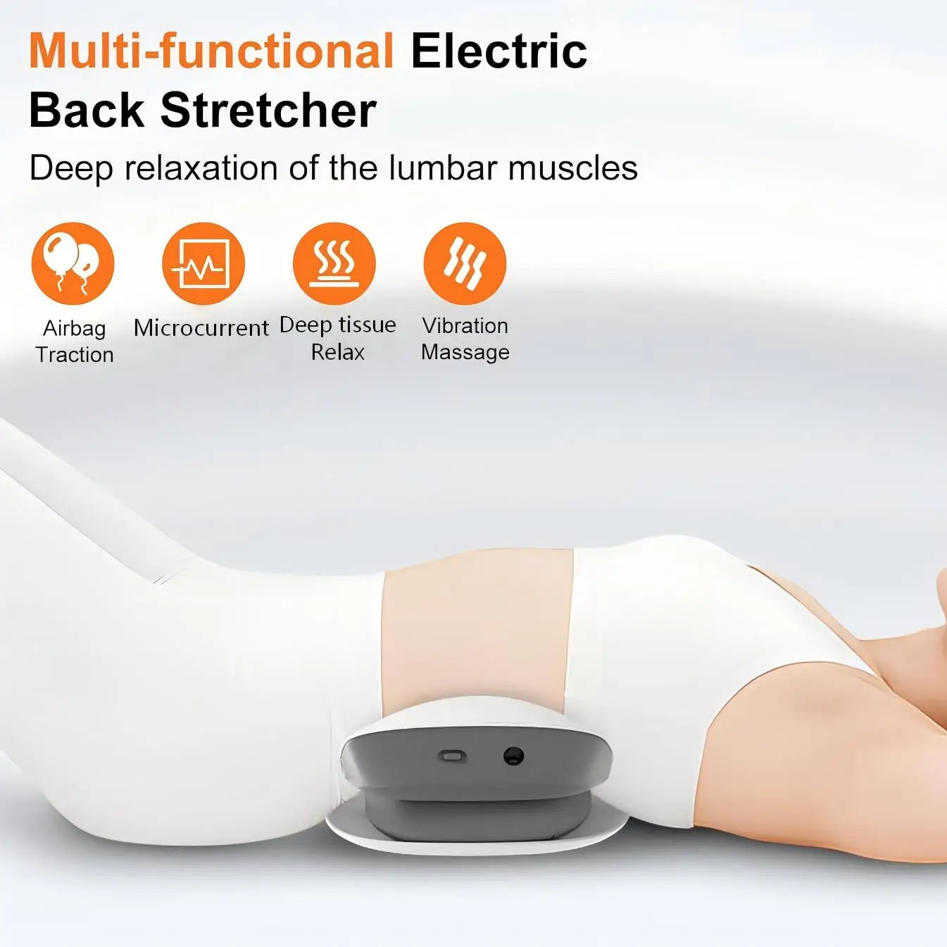 Electric Lumbar Stretcher with Vibration and Microcurrent Massage - 2