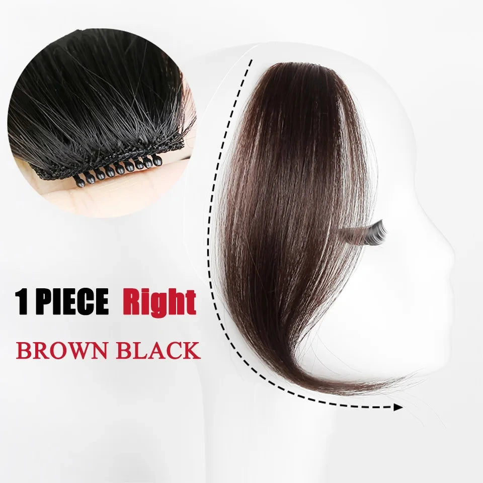 Clip-In Synthetic Hair Side Bangs for Instant Volume - 31