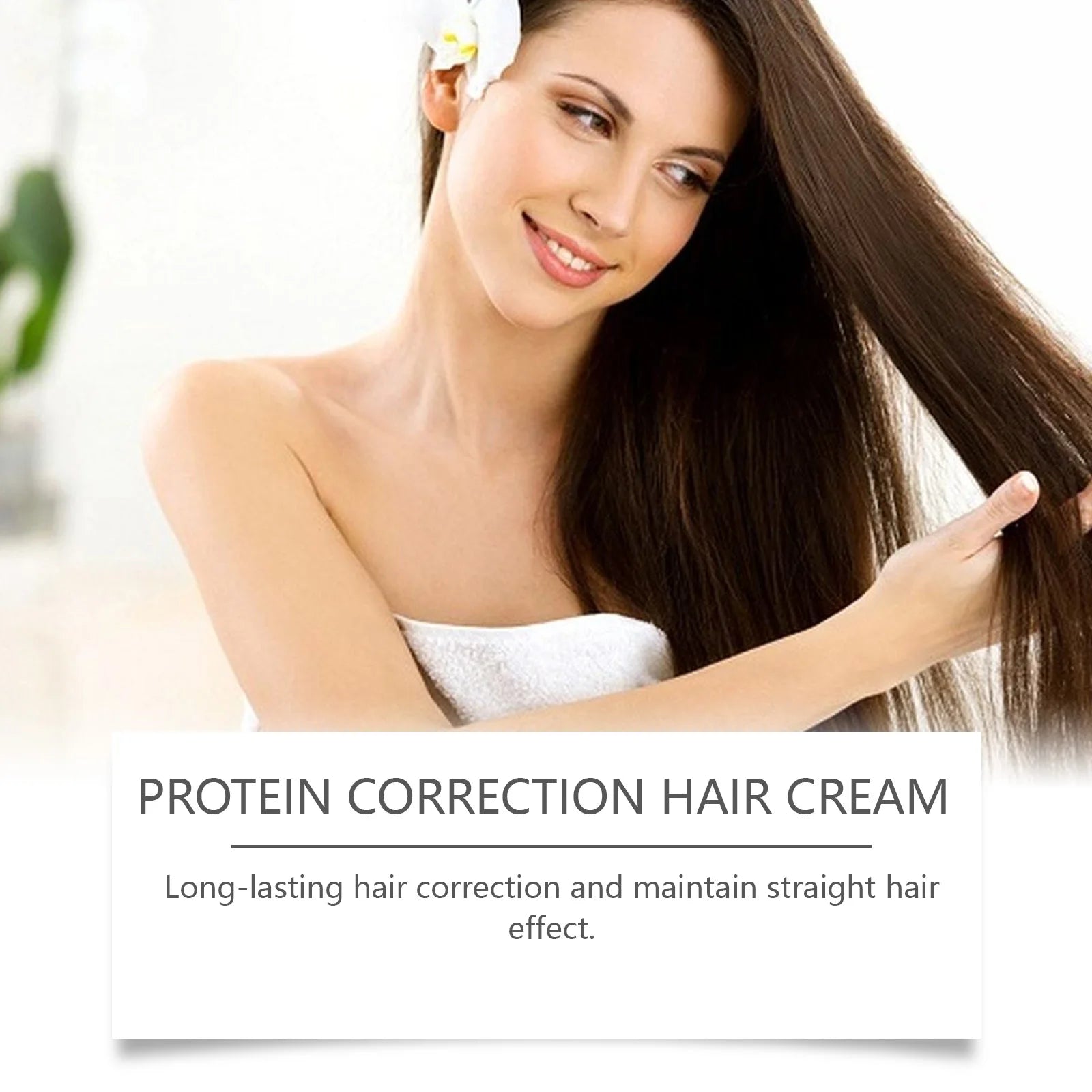 Protein Correction Hair Straightening Cream for Smooth Frizzy Hair - 5
