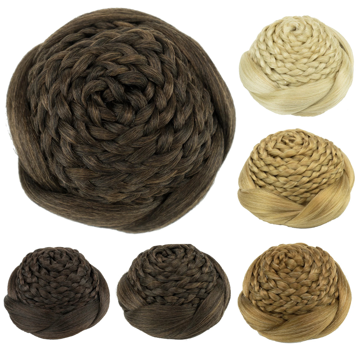 Braided Chignon Hair Bun Extension for Elegant Hairstyles and Events