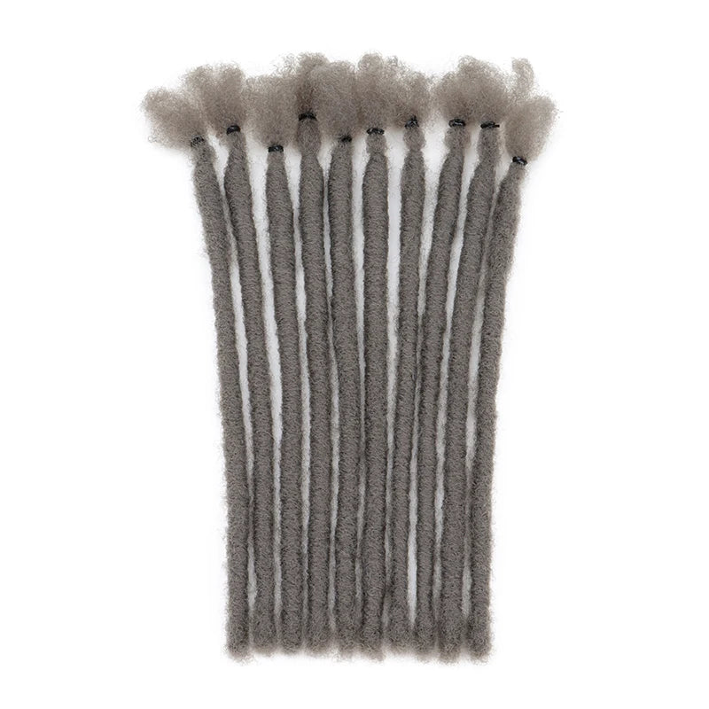 8-Inch Handmade Synthetic Dreadlock Extensions for Men and Women