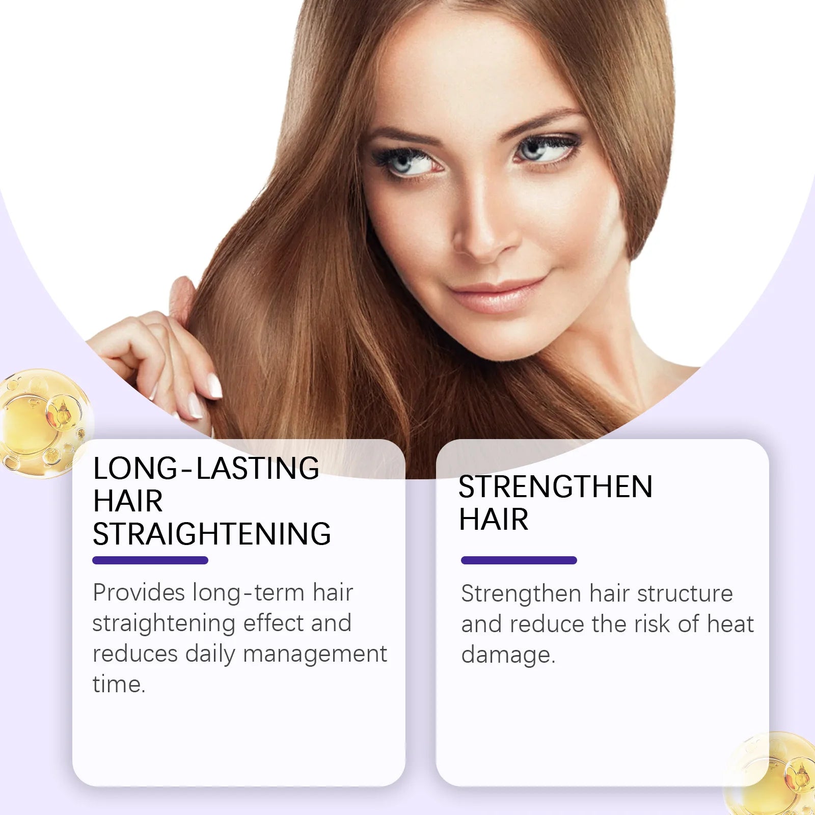 Protein Correction Hair Straightening Cream for Smooth Frizzy Hair - 4