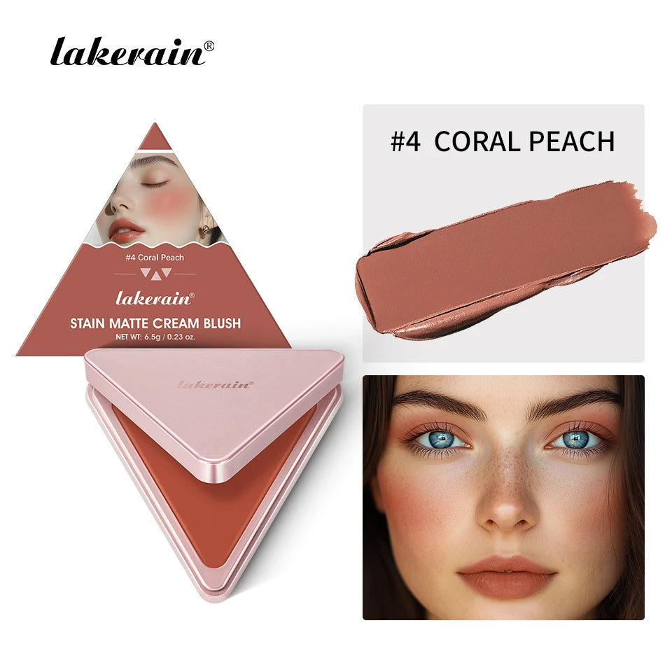 2-in-1 Cream and Powder Blush Palette for Long-Lasting Radiant Makeup - 30