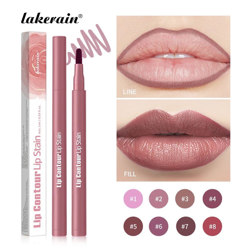 Dual-Sided Long-Lasting Lip Contour Stain and Liner Pen - 3
