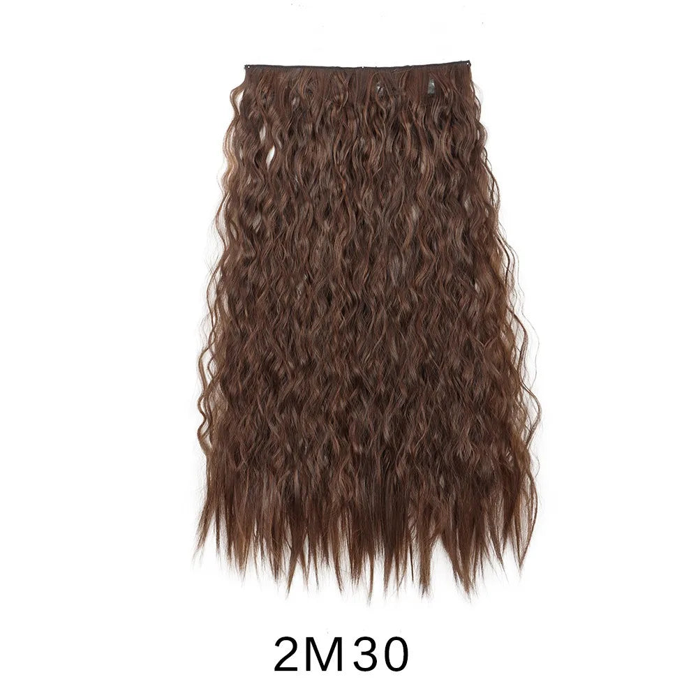 24-Inch Kinky Curly One-Piece Clip-In Hair Extension - 10