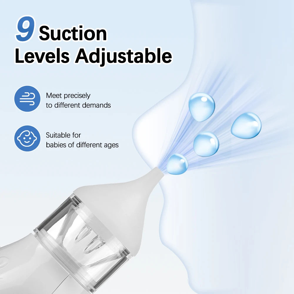 Electric Baby Nasal Aspirator with Music and Suction Control - 11