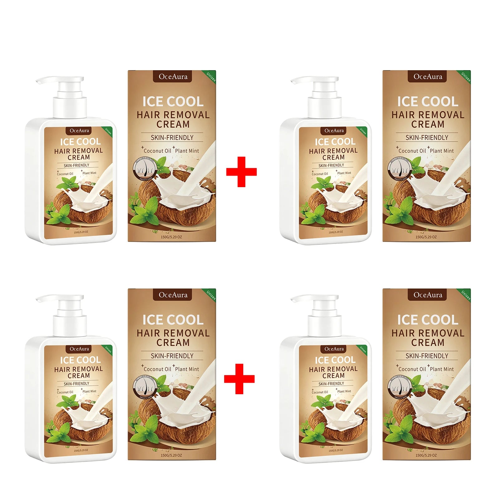 Painless Cooling Hair Removal Cream for Face and Body - 21
