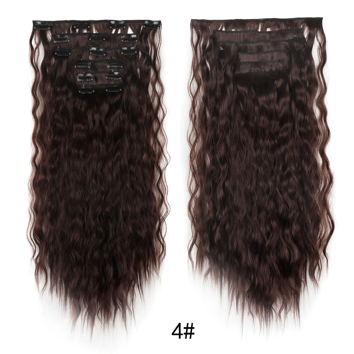 Kinky Curly Clip-In Hair Extensions for Long Voluminous Hair