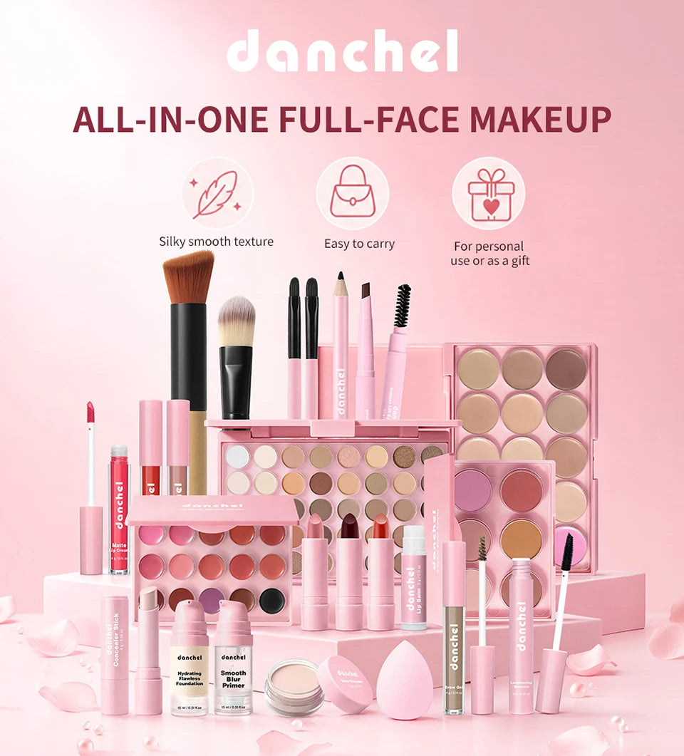 All-in-One Professional Makeup Kit with Full Cosmetic Essentials