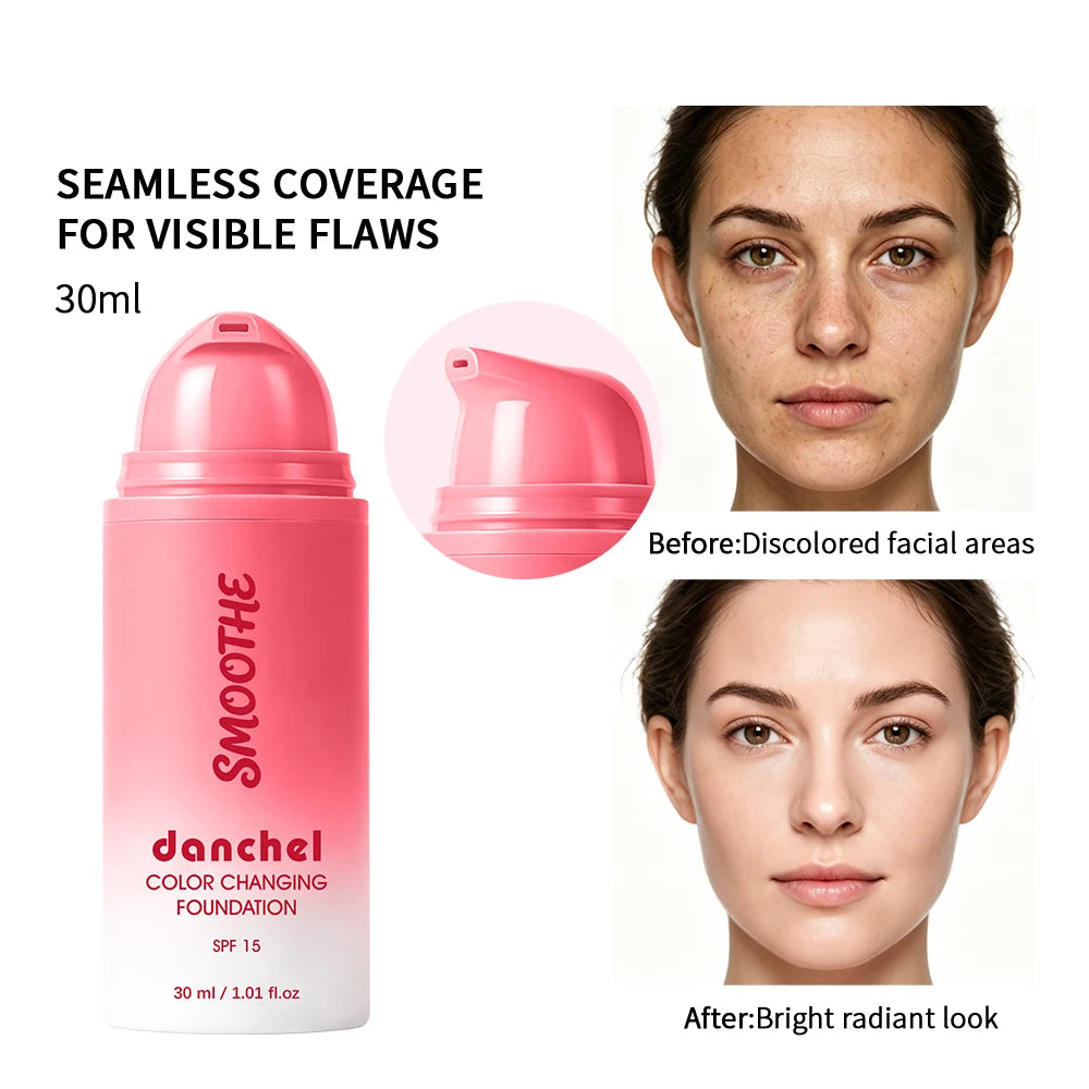 Color Changing Foundation for Flawless Seamless Skin Coverage - 1