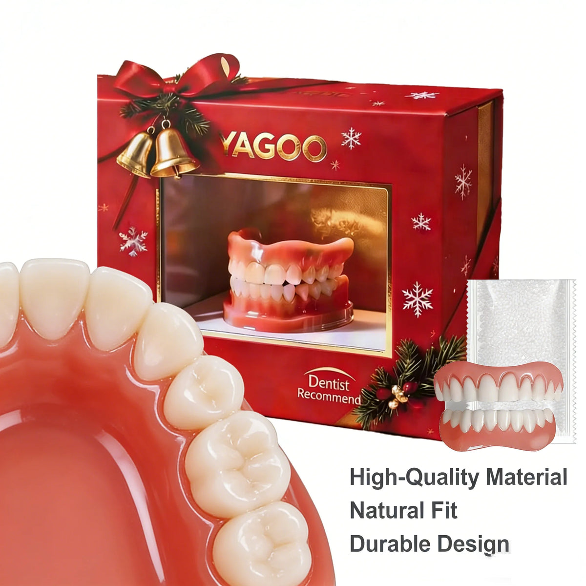 Silicone Dental Veneers for Instant Natural Smile and Teeth Whitening