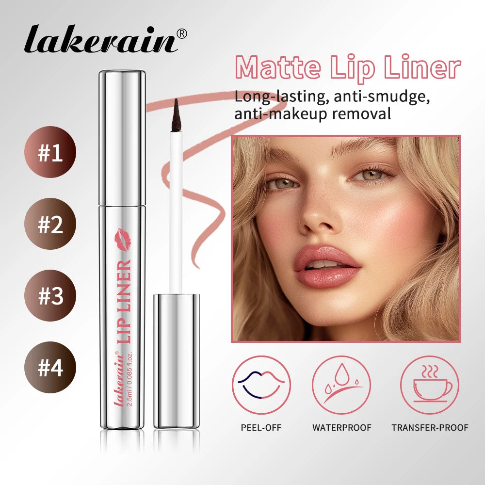 Waterproof Peel-Off Lip Liner for Long-Lasting Smudge-Proof Color