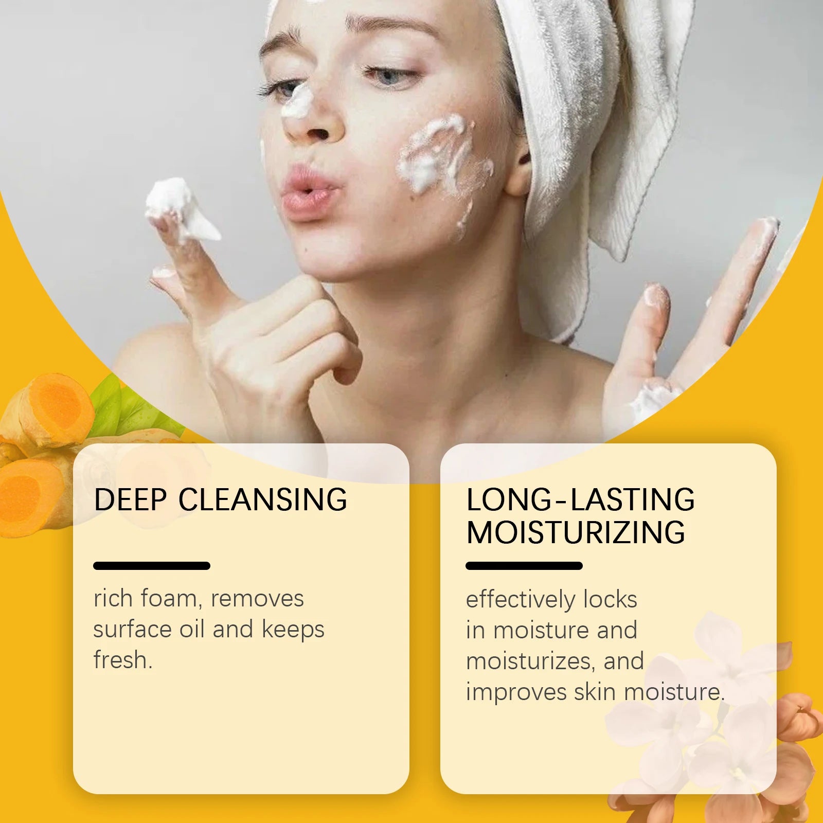 Turmeric and Clove Brightening Soap Bar for Face and Body Exfoliation - 8