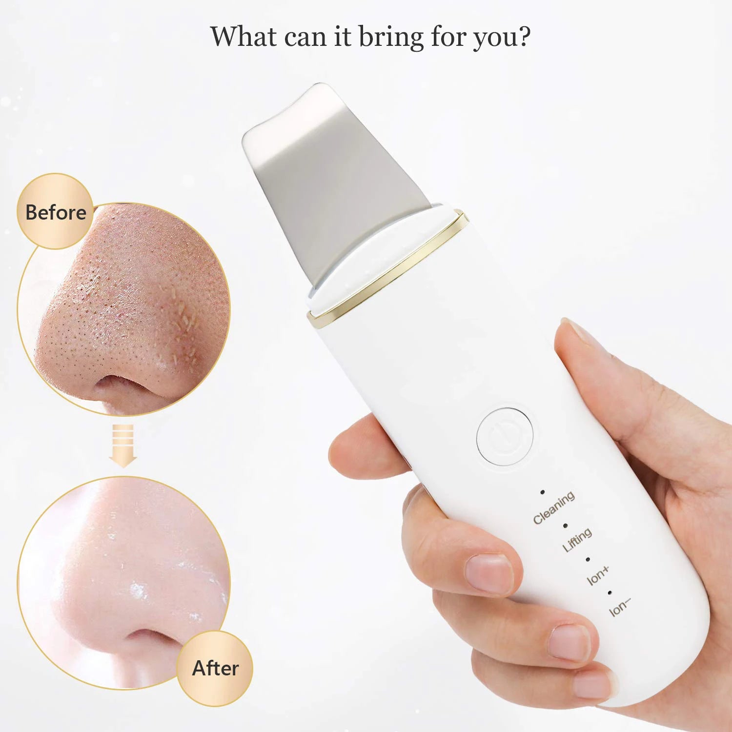 Ultrasonic Skin Scrubber Face Spatula for Deep Cleansing and Pore Care - 4