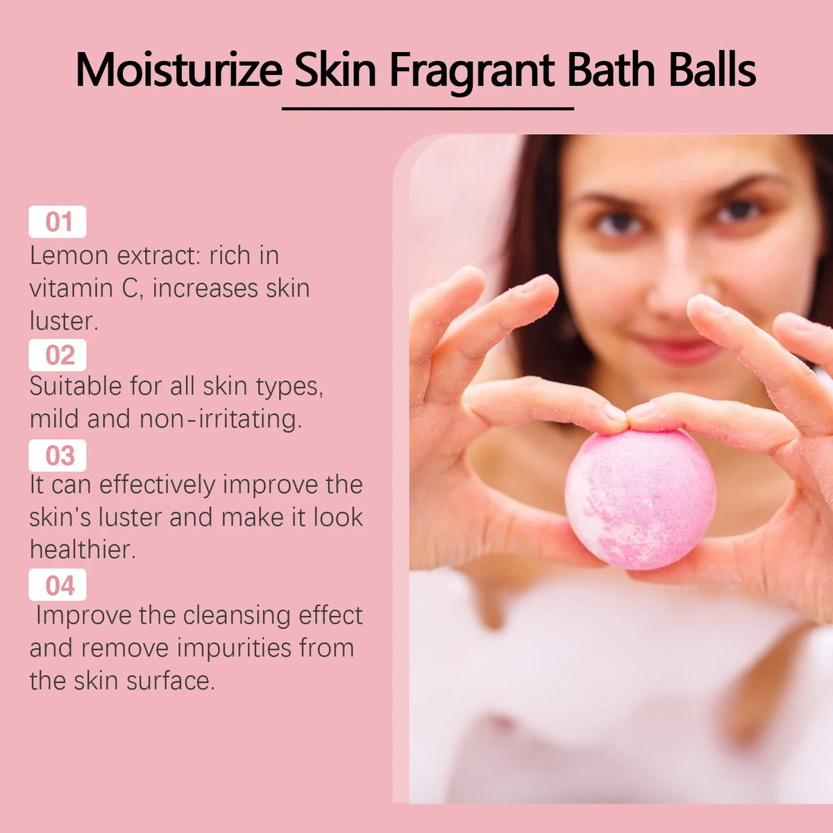 Aromatherapy Bath Bombs for Stress Relief and Moisturizing Skin Care