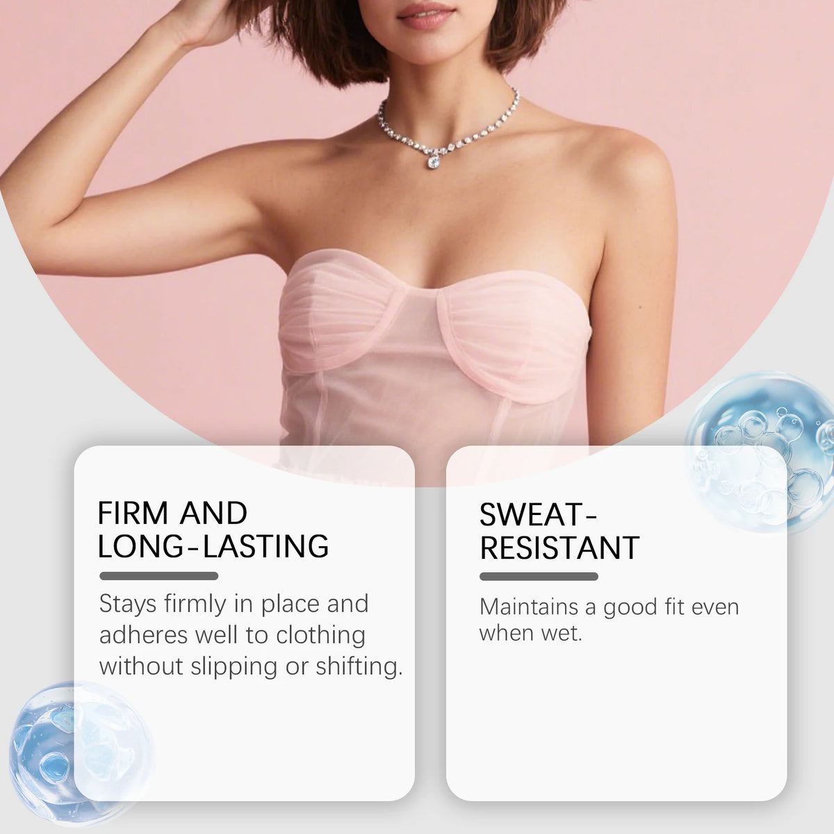 Body Adhesive for Clothing and Skin for Secure All-Day Fashion Hold