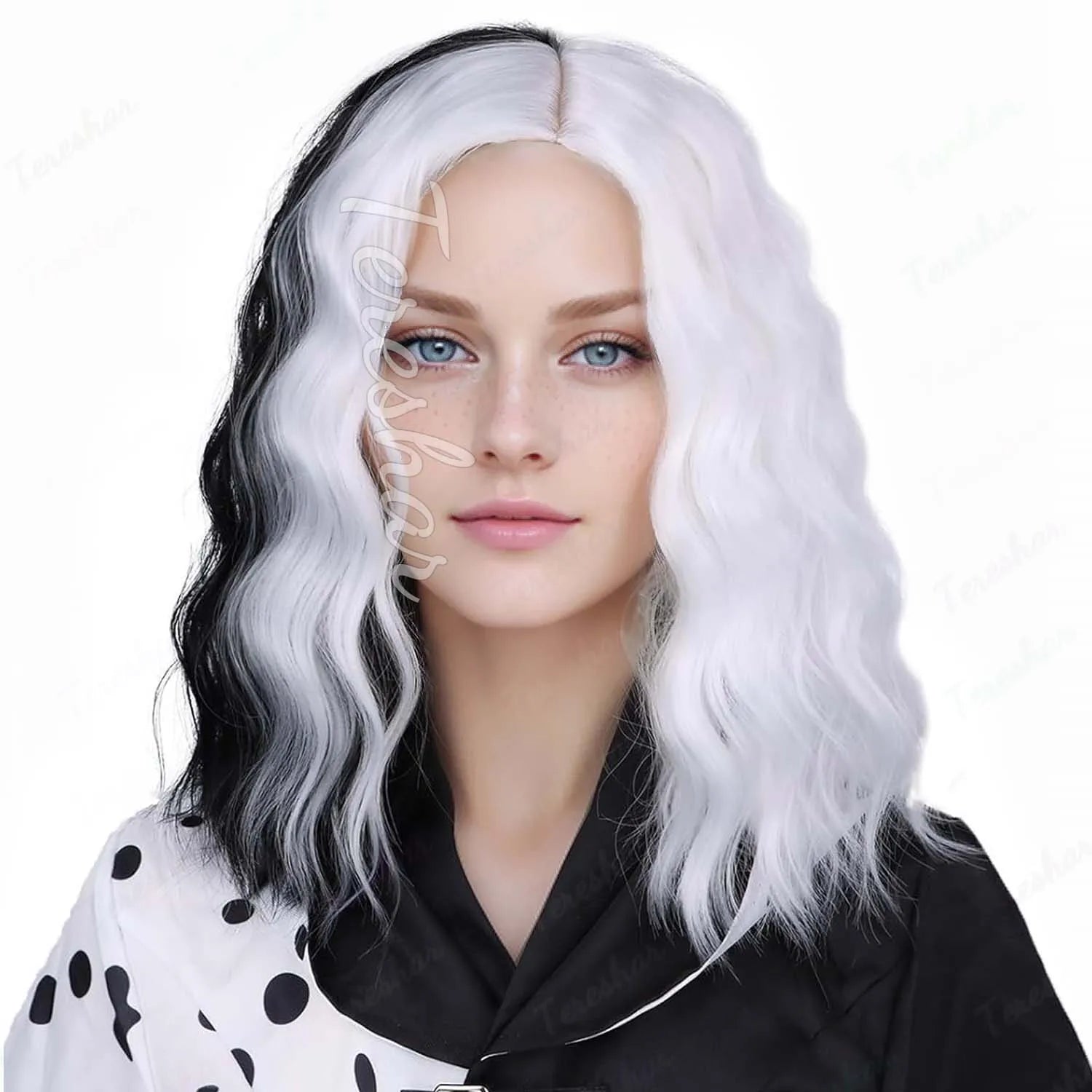 Short Curly Bob Wig for Halloween Costume and Cosplay Parties - 14