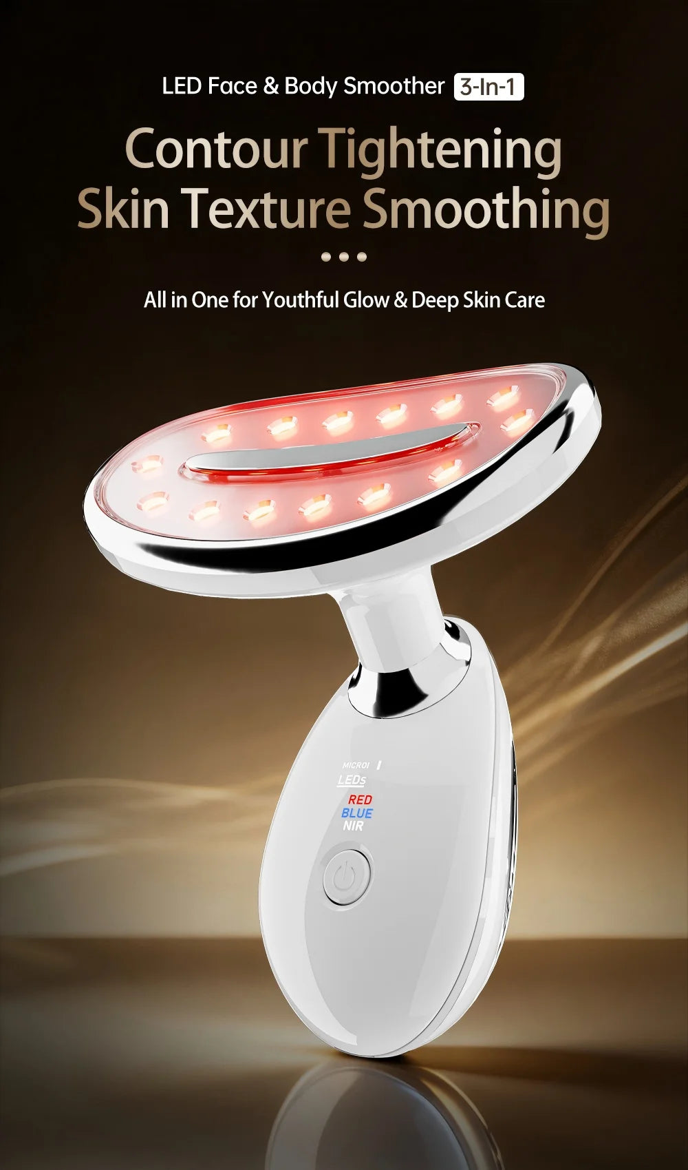 LED Facial and Body Skin Tightening and Rejuvenation Sculpting Device - 7
