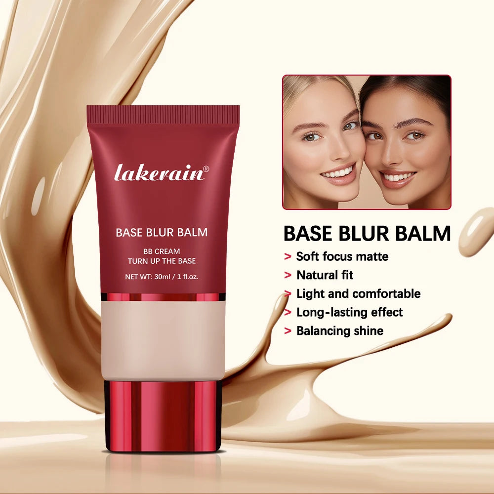Blurring Foundation Balm with Applicator Brush for a Smooth Matte Finish - 3