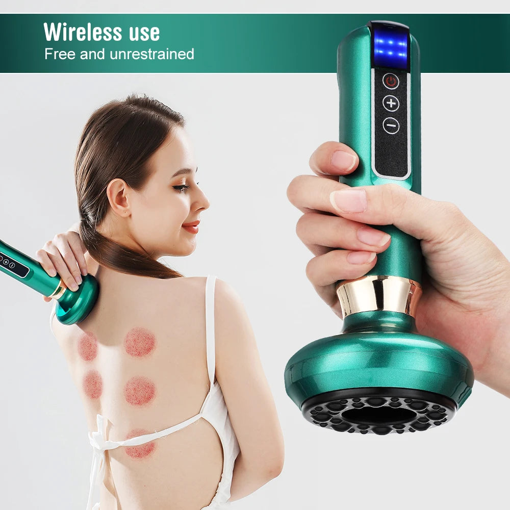 Electric Cupping and Gua Sha Massage Tool for Pain Relief and Recovery