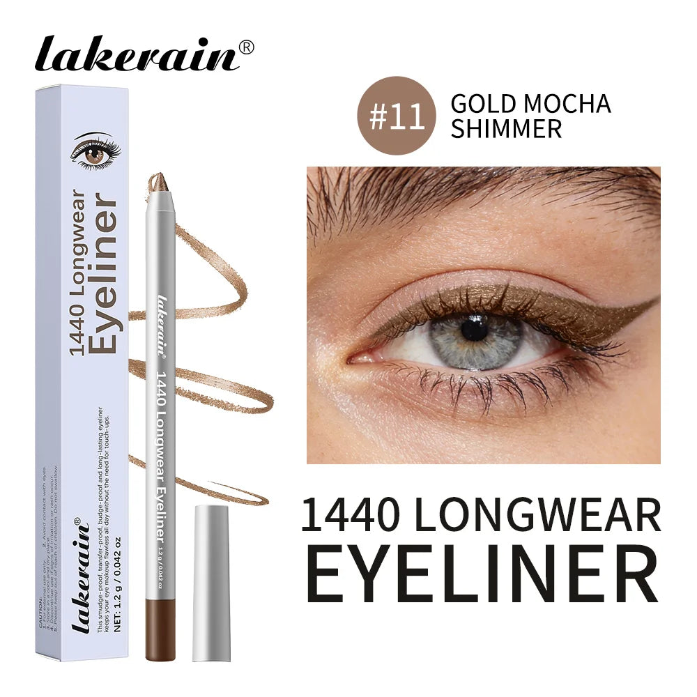 Waterproof Long-Lasting Smudge-Proof Eyeliner Pencil for All Day Wear