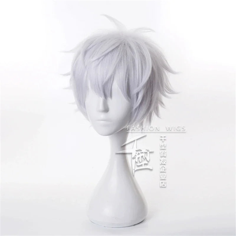 Short White Anime Character Cosplay Wig