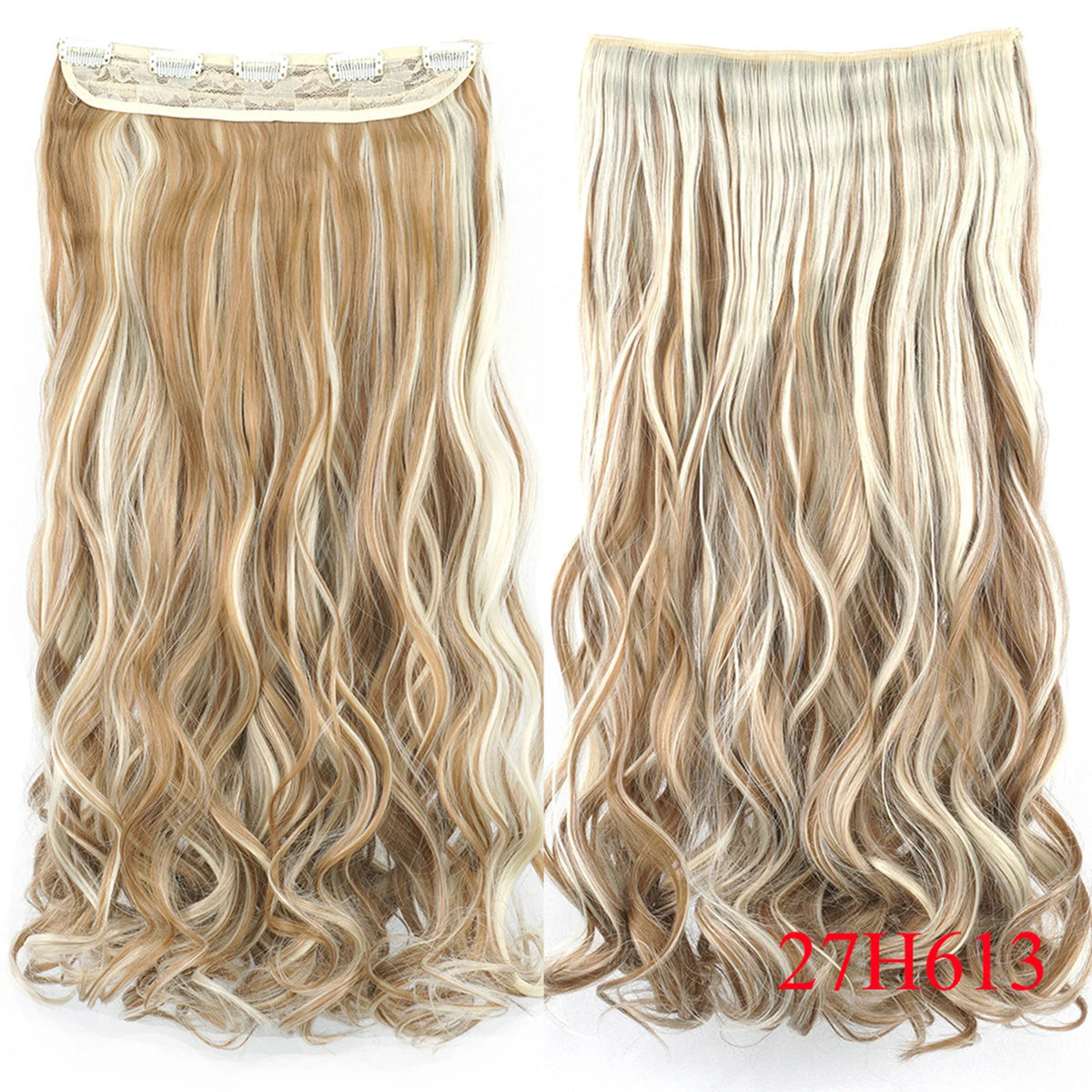 Curly Clip-In Synthetic Hair Extensions for Instant Volume and Length