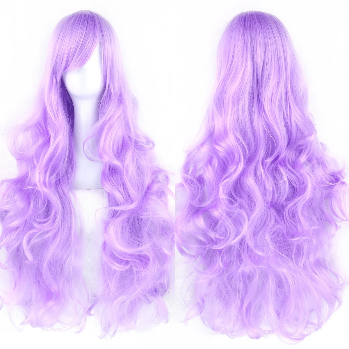 Long Curly Heat-Resistant Synthetic Cosplay Wig for Costume Parties