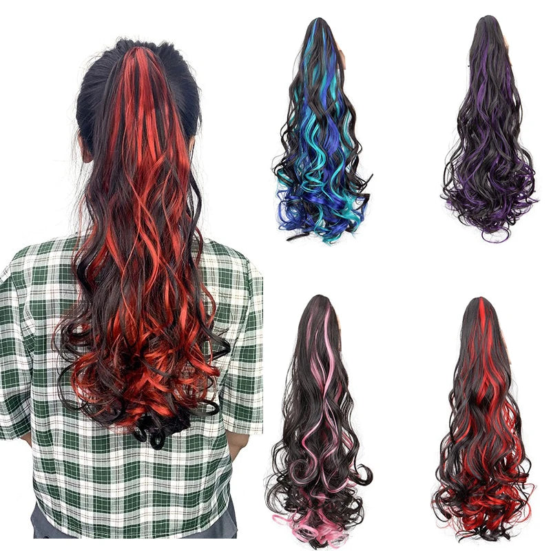 18-Inch Curly Claw Clip Ponytail Hair Extension - 1