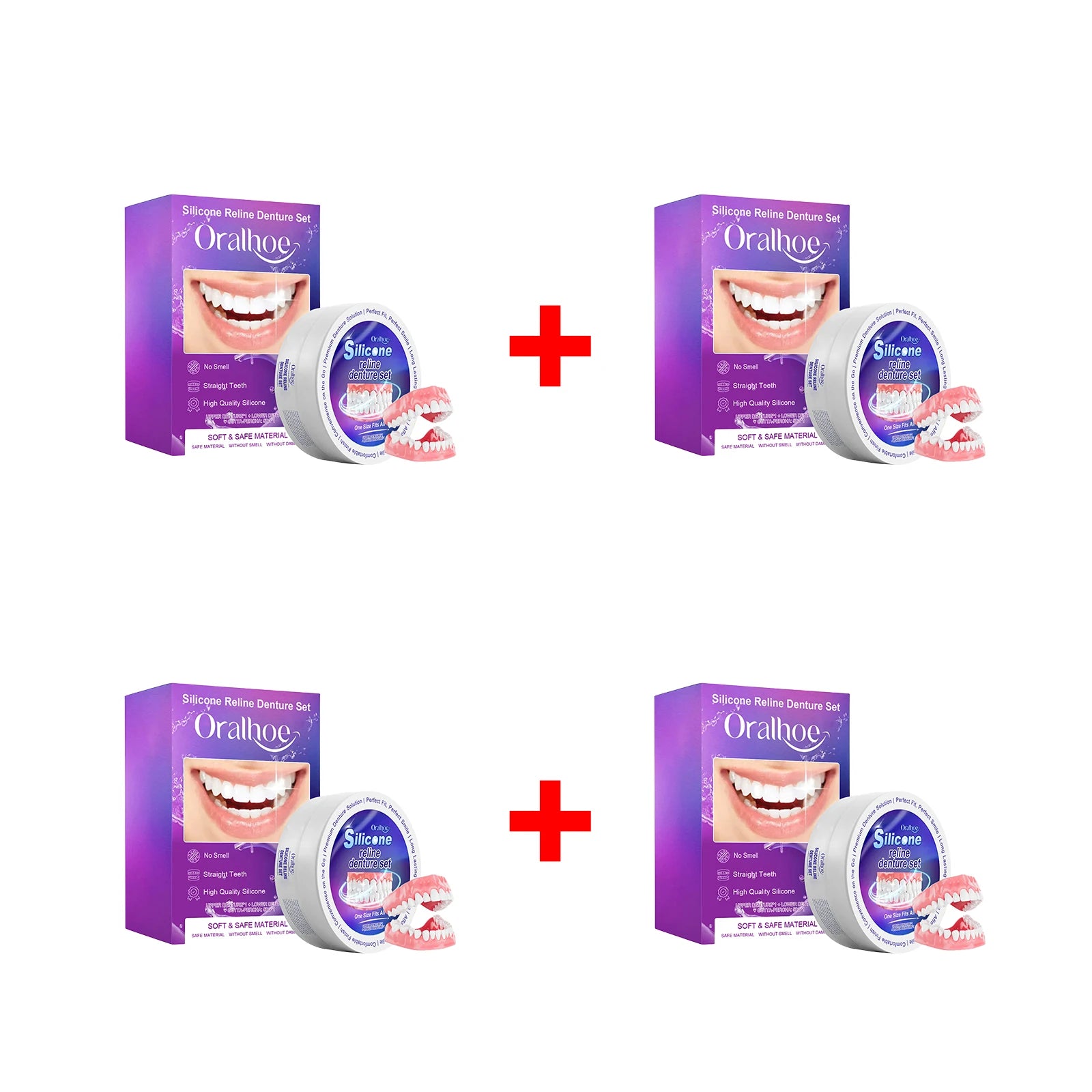 Silicone Denture Reline Set for Comfortable Fit and Natural Smile - 18
