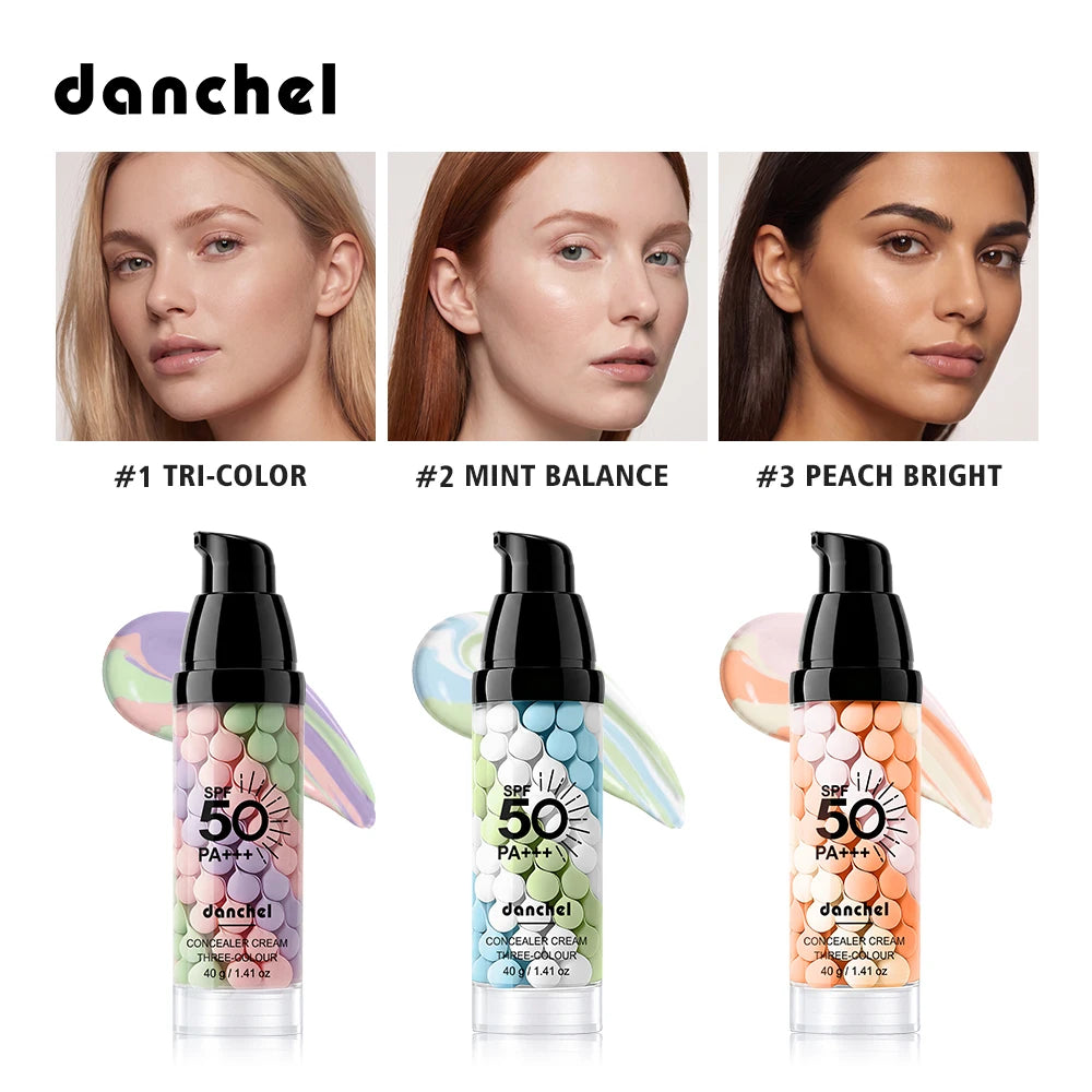 3-Color Correcting Concealer and Makeup Primer with SPF 50