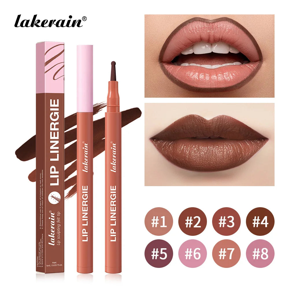 Waterproof Felt Tip Lip Liner for Sculpted and Plump Looking Lips - 1