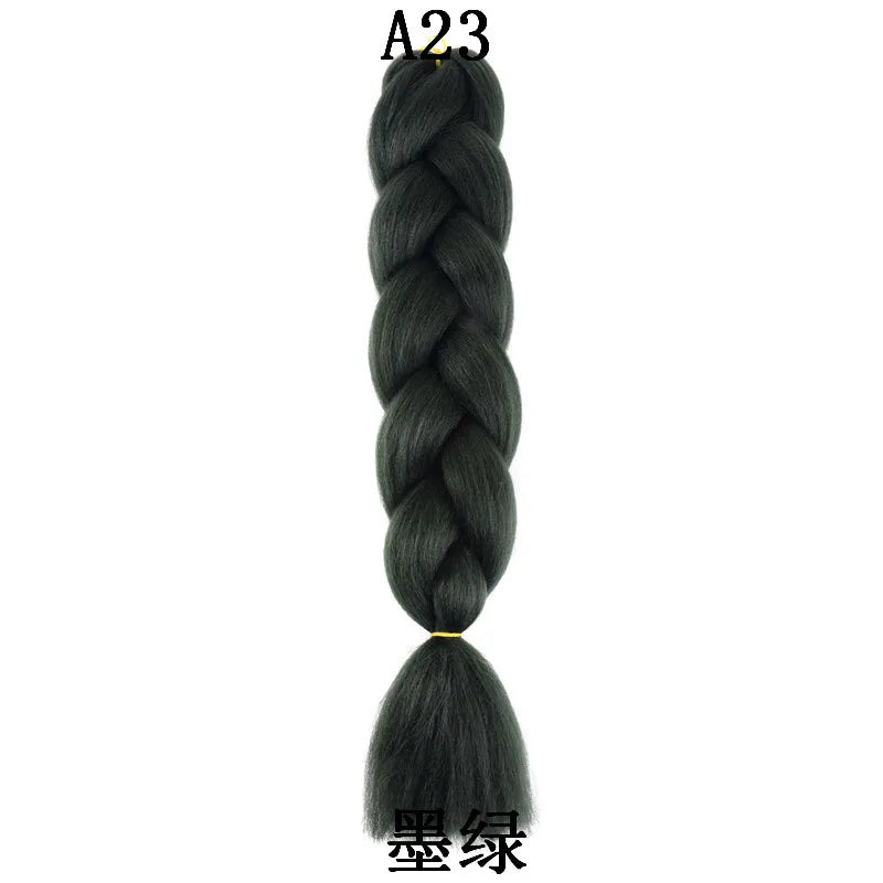 24-Inch Synthetic Jumbo Braiding Hair Extensions