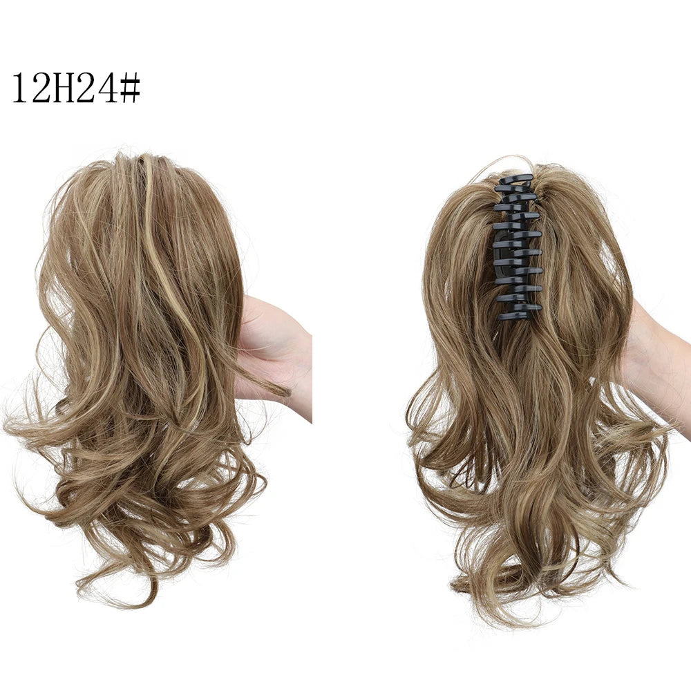 Curly Ponytail Claw Clip Hair Extension for Instant Voluminous Styles - 7